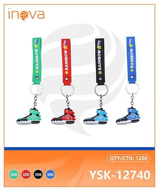PACOTE DE CHAVEIROS PARA CHAVE DE ( TENIS ), COM ( 12-UNIDADES ). ( INOVA )