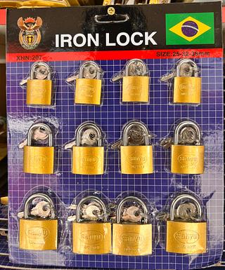 Cadeado Size:25-32-38mm/12pcs
