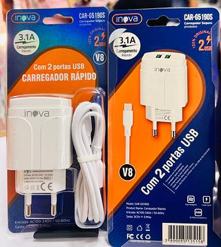 1-CARREGADOR PARA ANDROID ( V8 ) 3.1A