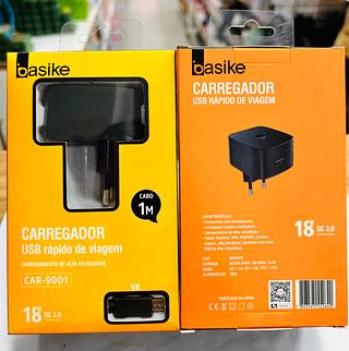 CARREGADOR TURBO PARA ANDROID ( V8 ) ( 18W ). ( BASIKE )