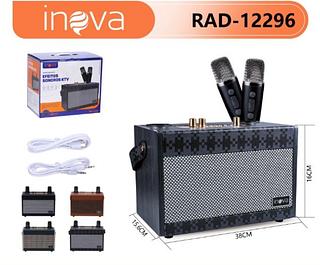 CAIXA DE SOM ( 30W/40 ), COM ( 2 ) MICROFONES, KARAOKÊ. ( INOVA )