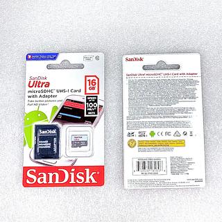 CARTÃO DE MEMÓRIA ( 16GB ), ORIGINAL. ( SanDisk )
