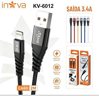 CABO ( 3.4A ) PARA IPHONE ( I6 ), ( 2M ). ( INOVA )