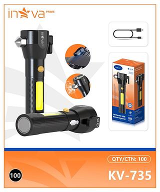 LANTERNA TÁTICA RECARREGÁVEL. ( INOVA )