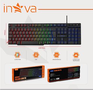 TECLADO COM FIO (Teclas Macias e Silenciosas) (NOVA)