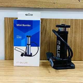MINI BOMBA DE AR, PARA ENCHER PNEU DE BICICLETA, BOLA, MOTO E ETC. ( LELONG )