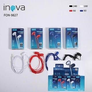 FONE DE OUVIDO COM FIO E BORRACHINHA( P2 ). ( INOVA )