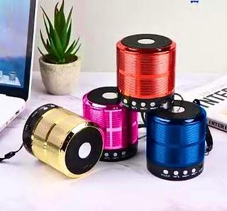 MINI CAIXA DE SOM PORTÁTIL, RECARREGÁVEL, ( TF CARD, RÁDIO FM, BLUETOOTH ). ( KAPBOM )