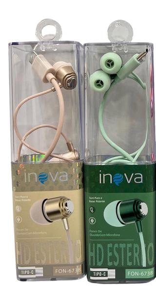 FONE DE OUVIDO COM FIO E BORRACHINHA PARA ANDROID ( TC ). ( INOVA )