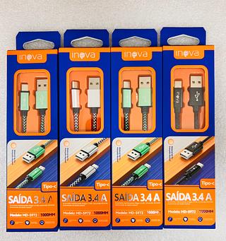 CABO ( 3.4A ) PARA ANDROID ( TPC ), ( 1M ). ( INOVA )