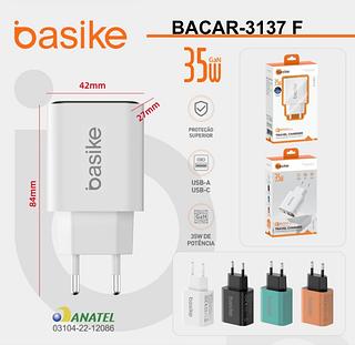 Fonte(35W) DE Carregador 1-USB .1-TYPC (Basike)