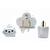 PLUG ADAPTADOR DE TOMADA NOVO PARA PLUG ANTIGO ( BIVOLT ). ( KNUP )