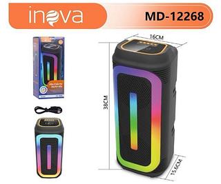 CAIXA DE SOM BLUETOOTH GRANDE COM DOIS ALTO FALANTES - (COM LED)