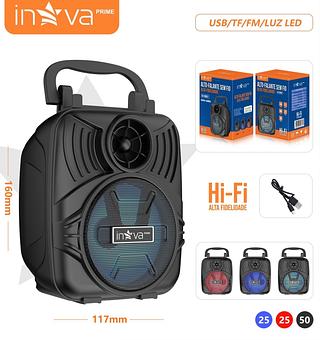 CAIXA DE SOM BLUETOOTH, COM LED, PEQUENA.