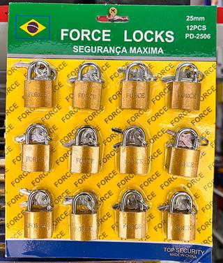 Cadeado 25mm/12pcs