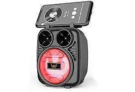 CAIXA DE SOM ( 8W ) RECARREGÁVEL COM ( RÁDIO FM, USB, BT, AUX, SD ). ( ALTOMEX )