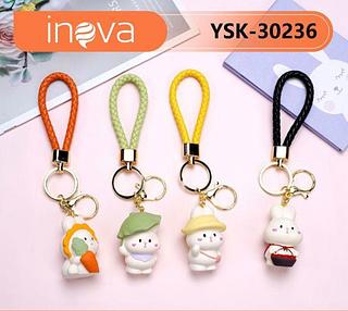 PACOTE DE CHAVEIROS PARA CHAVE DE ( COELHOS ), COM ( 12-UNIDADES ). ( INOVA )