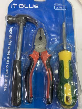 JOGO DE FERRAMENTAS COM 3 PECAS - LELONG