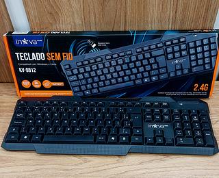 TECLADO PARA COMPUTADOR ( PC ), E NOTEBOOK , ( SEM FIO ). ( INOVA )