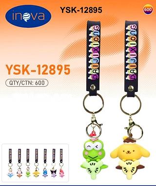 PACOTE DE CHAVEIRO PARA CHAVES ( TURMA HELLO KITTY ), PACOTE COM ( 12 UNIDADES )💕🐸🐇🔑. ( INOVA )