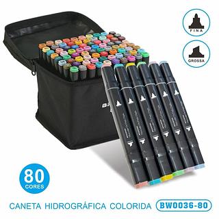 CANETA HIDROGRÁFICA COLORIDA ( 80 CORES ).