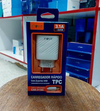 CARREGADOR ( 3.1A ) PARA ANDROID ( TPC ). ( INOVA )