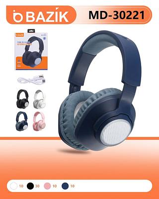 FONE DE OUVIDO HEADPHONE SEM FIO, BLUETOOTH, RÁDIO FM, E SD. ( BASIK )