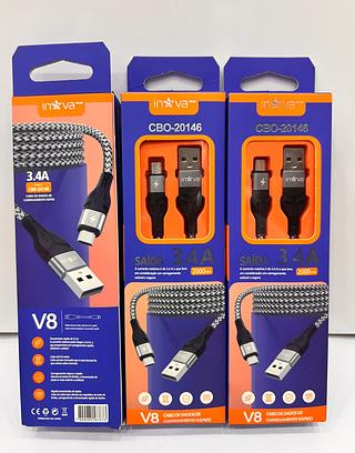 CABO ( 3.4A ) PARA ANDROID ( V8 ), ( 2M ).