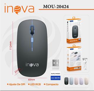 Mouse Sem Fio Com LED Recarregavel (INOVA)
