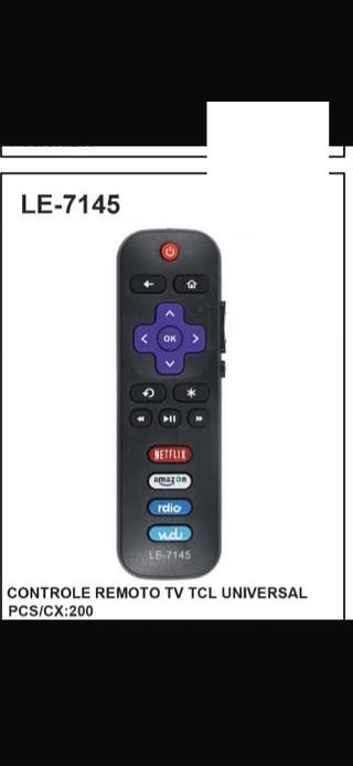 Controle Remoto TV TCL Universal