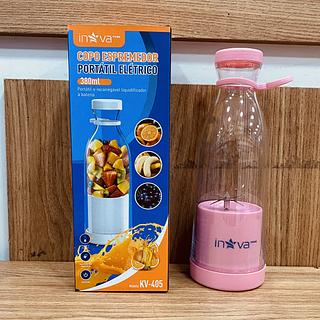 MINI LIQUIDIFICADOR PORTÁTIL, RECARREGÁVEL, MODELO GARRAFA. ( INOVA )