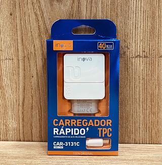 CARREGADOR TURBO ( 40W ), PARA ANDROID ( TC ). ( INOVA )