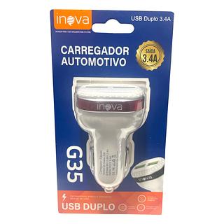 CARREDADOR VEICULAR(2USB)-3.4A