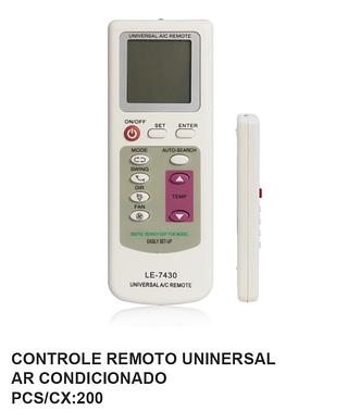 CONTROLE REMOTO UNIVERSAL PARA AR CONDICIONADO