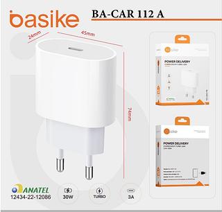 FONTE DE CARREGADOR TURBO ( USB-C ) ( 30W/3A)(basike)