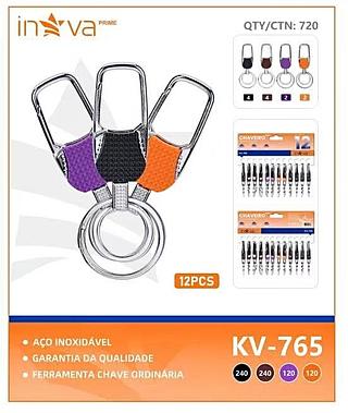 PACOTE DE CHAVEIRO PARA CHAVES, ( 12 UNIDADES ). ( INOVA )