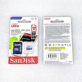 CARTÃO DE MEMÓRIA ( 128GB ), ORIGINAL. ( SanDisk )