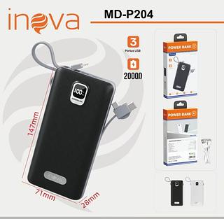 Carregador Portátil Power Bank 20.000mAh(INOVA)