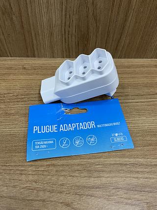 ADAPTADOR PARA TOMADA COM ( 4 TOMADAS ). ( INOVA )