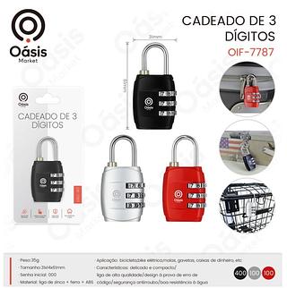Cadeados Com Senha Código de combinação Número Proteção (ÓASIS)