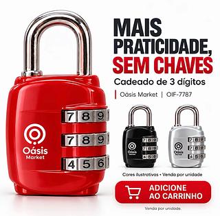 Cadeados Com Senha Código de combinação Número Proteção (ÓASIS)