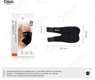 COTOVELEIRA ESPORTIVA DE COMPRESSÃO. ( Oásis )