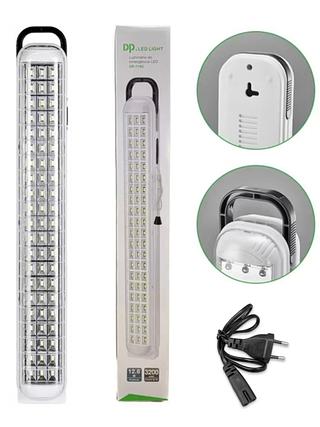 LUMINÁRIA DE EMERGÊNCIA RECARREGAVEL 63 LEDS, 12.6W. ( DP )