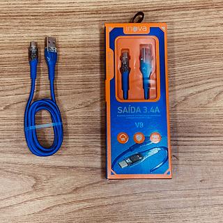 CABO ( 3.4A ) PARA ANDROID ( V8 ), ( 1M ). ( INOVA )