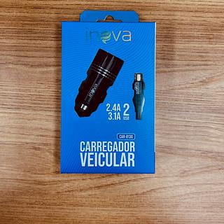 CARREGADOR VEICULAR ( 3.4A ) PARA ANDROID ( V8 ). ( INOVA )