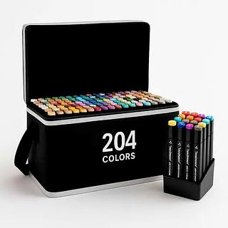 CANETA HIDROGRÁFICA COLORIDA ( 204 CORES ). ( TOUTCH )