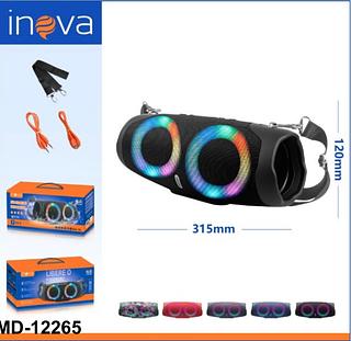 CAIXA DE SOM ( 16W ), PORTÁTIL MÉDIA, RECARREGÁVEL, ( RÁDIO FM, TF CARD, BT ). ( INOVA )