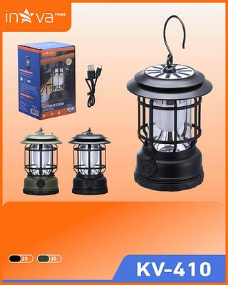 LAMPIÃO CAMPING, RECARREGÁVEL COM PLACA SOLAR☀️. ( INOVA )