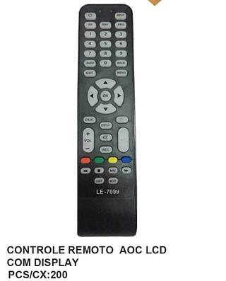 CONTROLE REMOTO PARA TV AOC/LCD