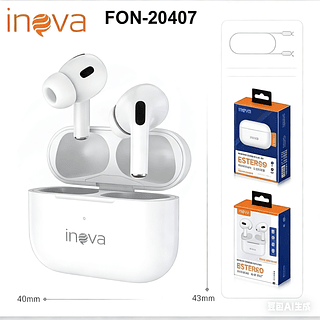 FONE DE OUVIDO SEM FIO ( AIR PODS PRO ), BLUETOOTH. ( INOVA )